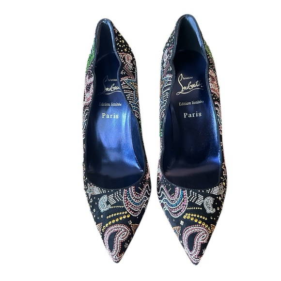 Christian Louboutin Hot Chick starlight Strass Crystal 100mm heels RETAIL 3,295 - Picture 6 of 10